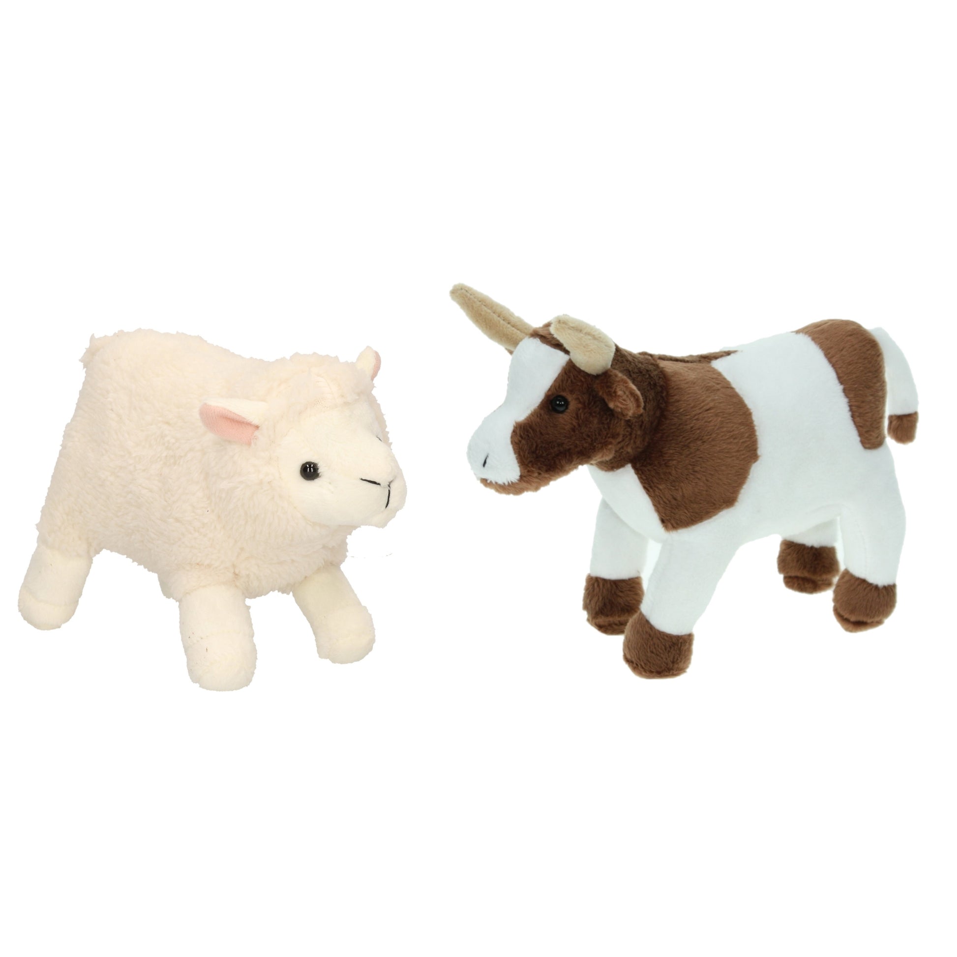 pluche-knuffel-boerderijdieren-set-koe-en-schaap--lammetje-van-22-cm-zachte-kinder-knuffels_10351538