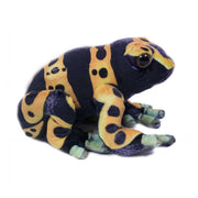 Kikker knuffel gifkikker leucomelas - pluche - geel - 24 cm - Pluchen speelgoed