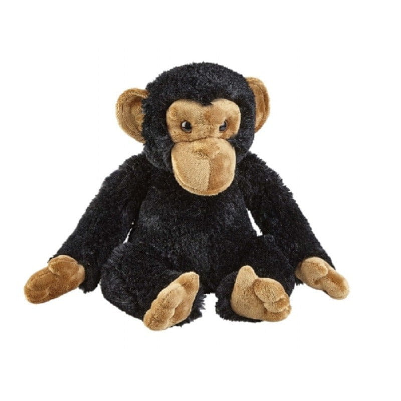 Chimpansee knuffel - pluche - zwart - 30 cm - aap - Pluchen speelgoed