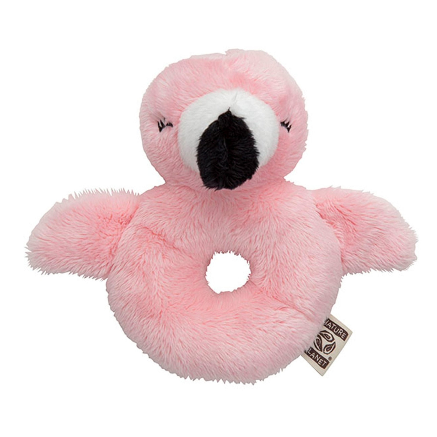 nature-planet-dieren-baby-rammelaar-flamingo-pluche-10-x-15-cm-speelgoed_10126551-2