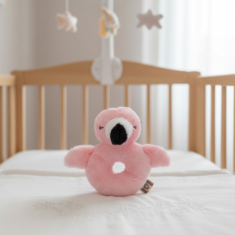 nature-planet-dieren-baby-rammelaar-flamingo-pluche-10-x-15-cm-speelgoed_10126551-3