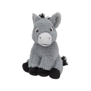 Nature Planet ezel knuffel - pluche - 16 cm - boerderij thema - Pluchen speelgoed