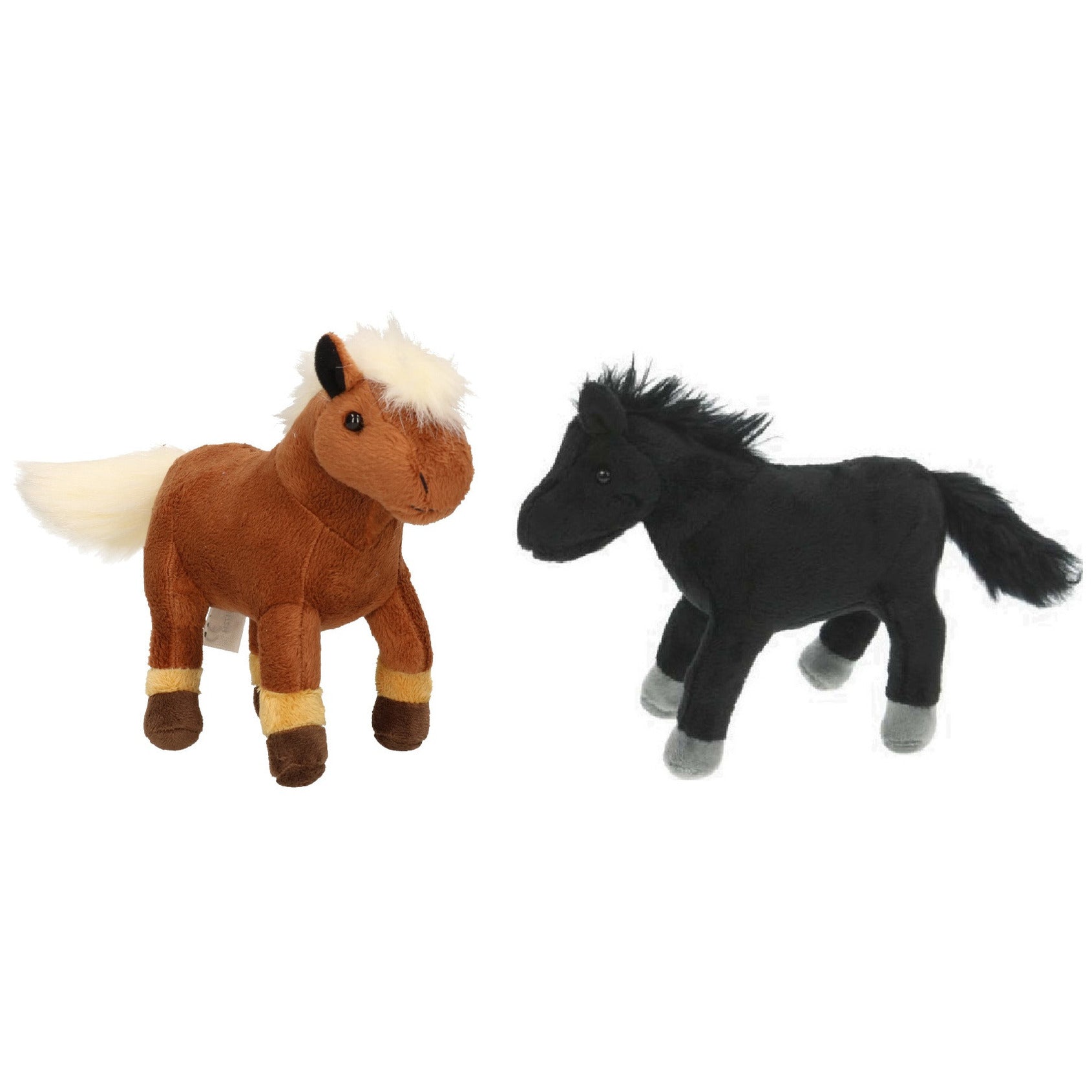 set-van-2x-stuks-pluche-dieren-paarden-knuffels-25-cm_10351553