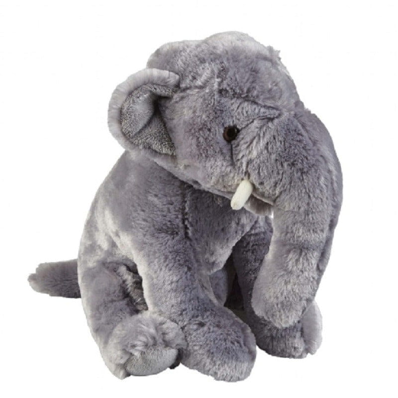 Ravensden olifant knuffel - pluche - grijs - 30 cm - Pluchen speelgoed