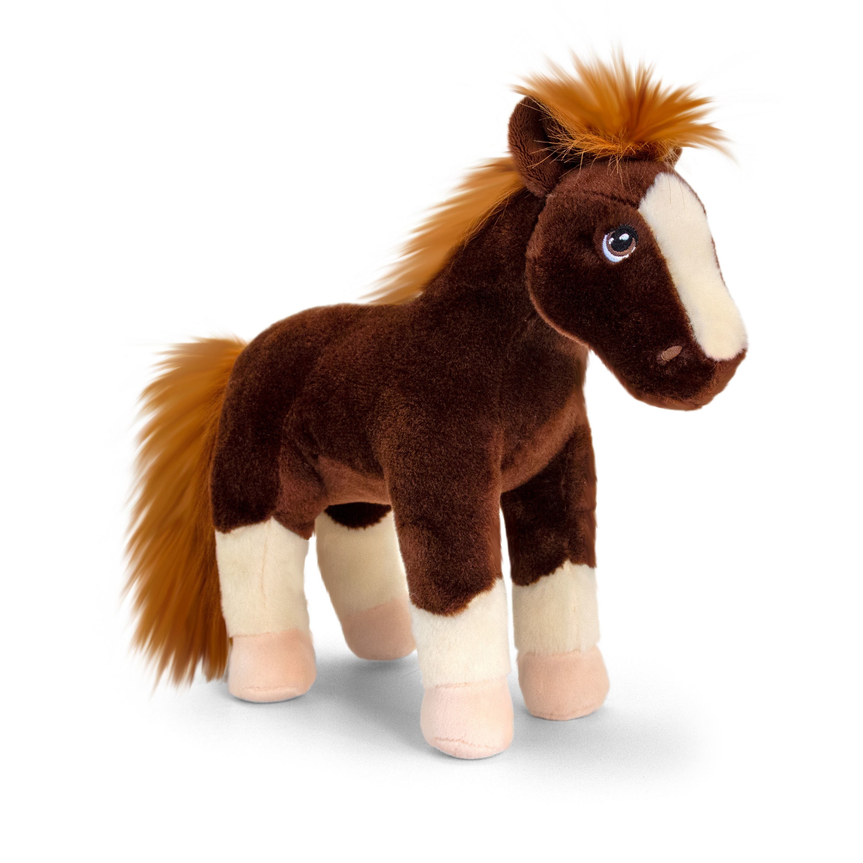 bruine-paarden-knuffel-pluche-24-cm_10350555