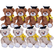 Geslaagd knuffelbeertjes pakket - pluche - 20 cm - beige en bruin - Pluchen speelgoed