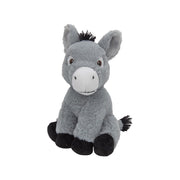 Nature Planet ezel knuffel - pluche - 24 cm - boerderijdier - Pluchen speelgoed
