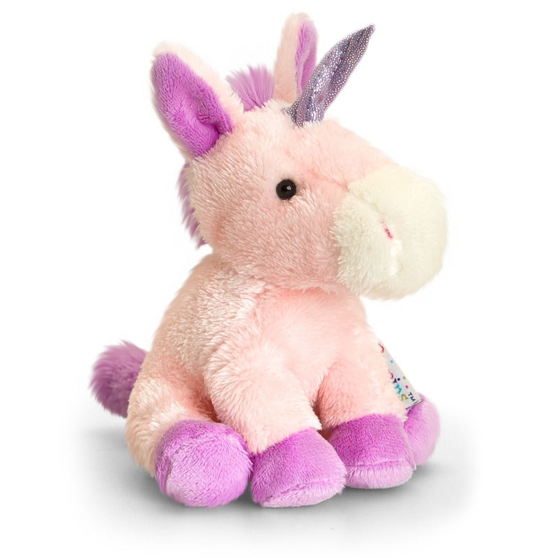keel-toys-pluche-eenhoorn-knuffel-roze-wit-14-cm-mystieke-dieren_10115570