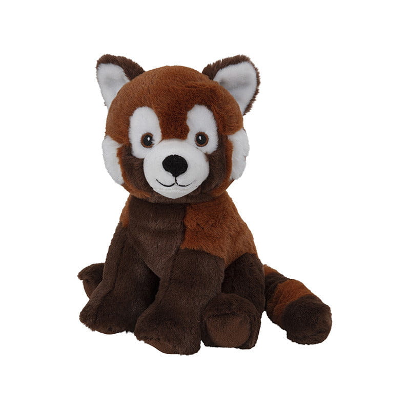 Nature Planet rode panda knuffel - pluche - 25 cm - knuffeldier - Pluchen speelgoed