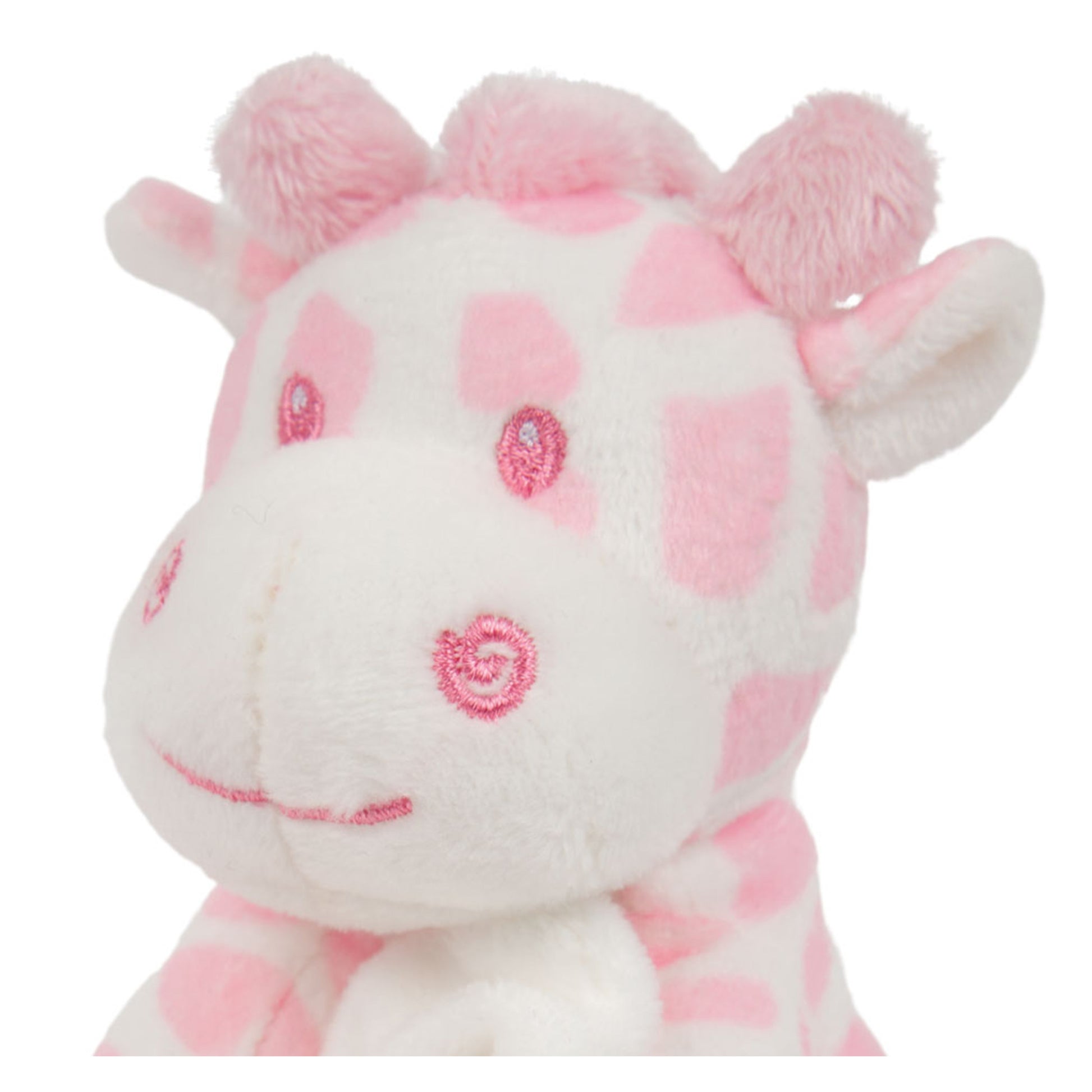 suki-gifts-pluche-gevlekte-giraffe-knuffeldier-tuttel-doekje-roze-wit-30-cm_10404581-1