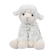 Schaap/lammetje knuffel - pluche - wit - 25,5 cm - Pluchen speelgoed
