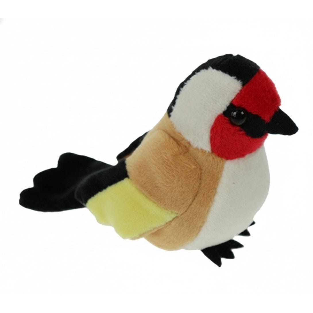 Putter vogel knuffel - pluche - 12 cm - vogels - Pluchen speelgoed
