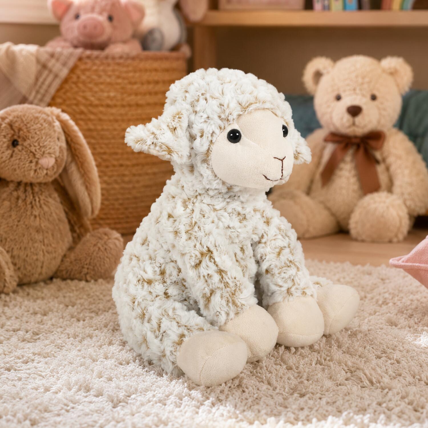 schaap-lammetje-knuffel-zachte-pluche-wit-33-cm_10431583-6