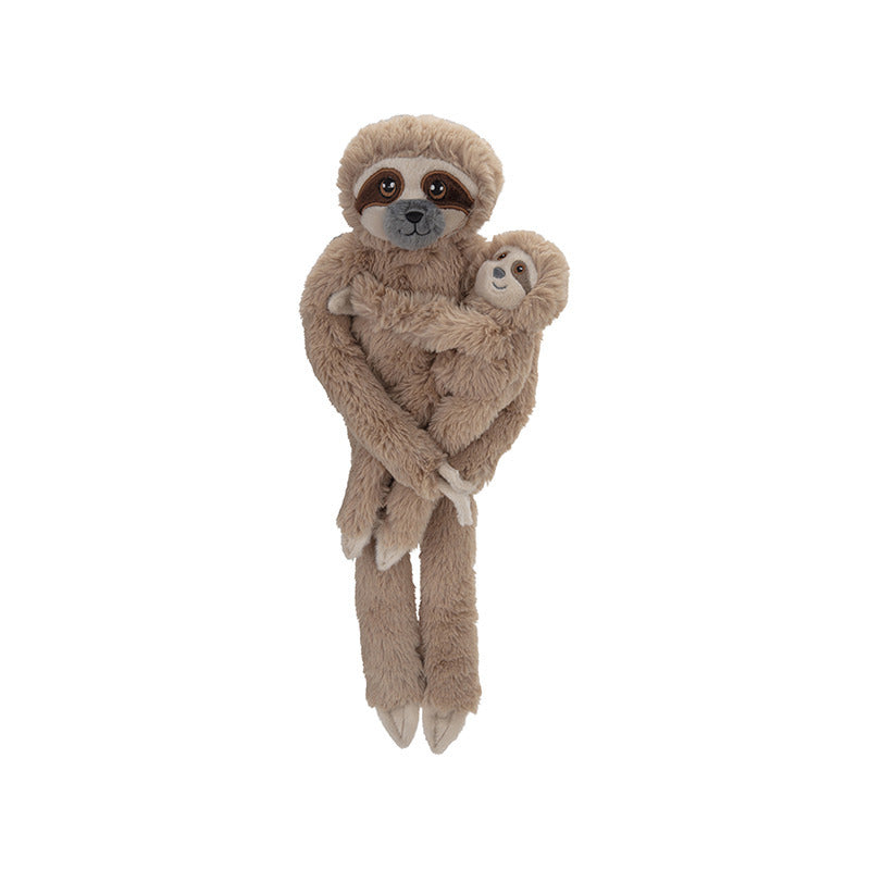 nature-planet-pluche-dieren-knuffel-hangende-luiaard-met-baby--48-cm_10346586