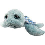 Suki Gifts Jules zeeschildpad knuffel - pluche - blauw - 24 cm - Pluchen speelgoed