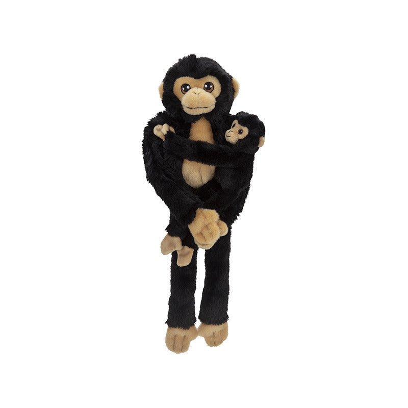 nature-planet-pluche-knuffel-chimpansee-met-baby-48-cm-zwart-apen-knuffels_10346587