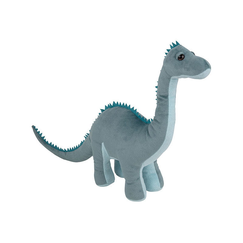 Nature Planet Diplodocus knuffel - pluche - grijs - 40 cm - Pluchen speelgoed