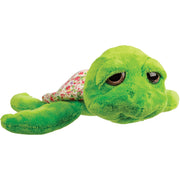 Suki Gifts Jules zeeschildpad knuffel - pluche - groen - 24 cm - Pluchen speelgoed
