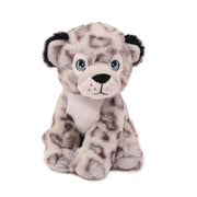Sneeuwluipaard knuffel - zachte pluche - lichtgrijs - 20 cm - Pluchen speelgoed