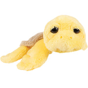 Suki Gifts Jules zeeschildpad knuffel - pluche - geel - 14 cm - Pluchen speelgoed