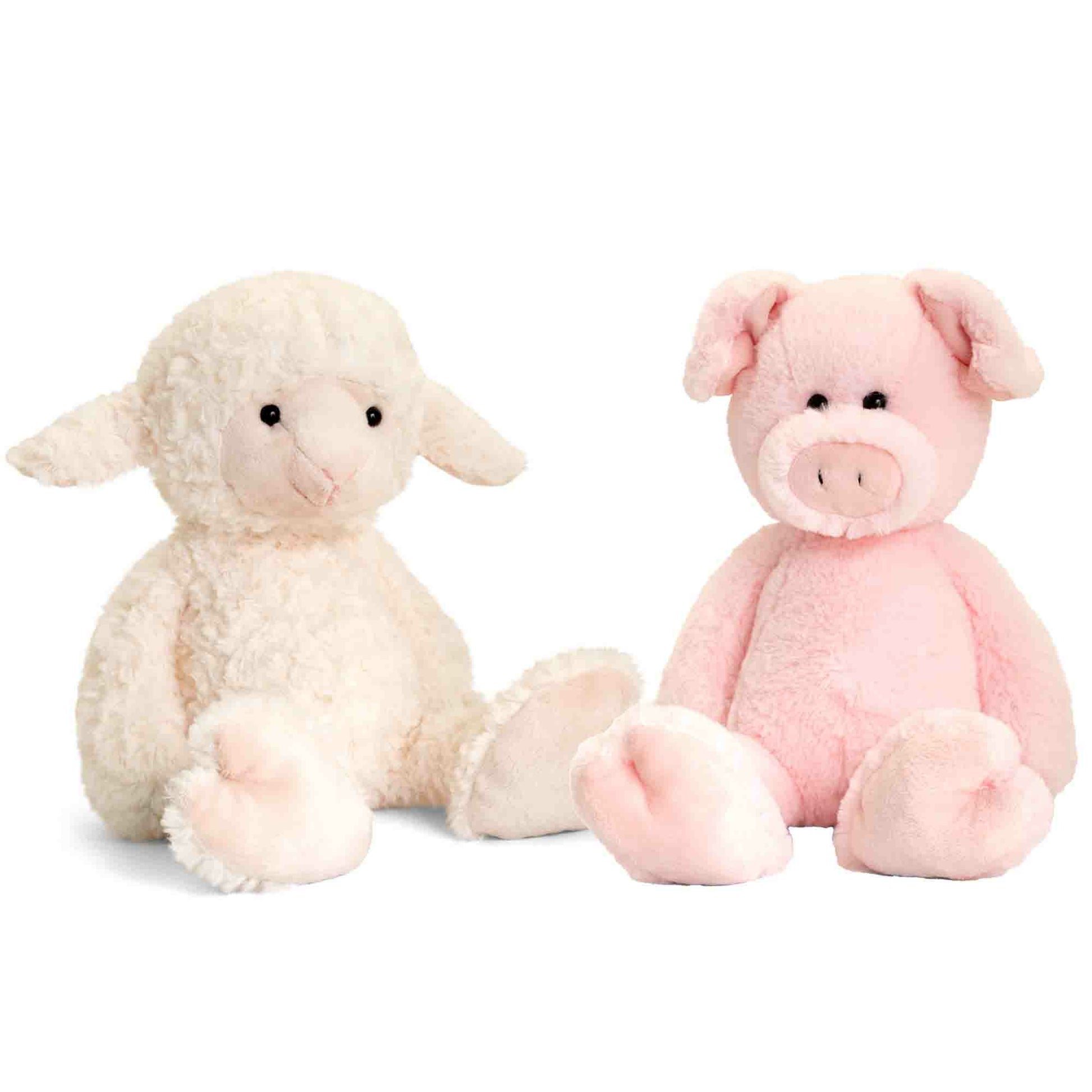 pluche-knuffels-varken-en-lammetje-boerderij-vriendjes-18-cm_10365594