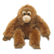WNF orang oetan knuffel - bruin - 23 cm - pluche - Pluchen speelgoed