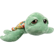 Suki Gifts Jules zeeschildpad knuffel - pluche - lichtgroen - 24 cm - Pluchen speelgoed