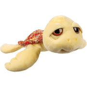 Suki Gifts Jules zeeschildpad knuffel - pluche - lichtgeel - 24 cm - Pluchen speelgoed