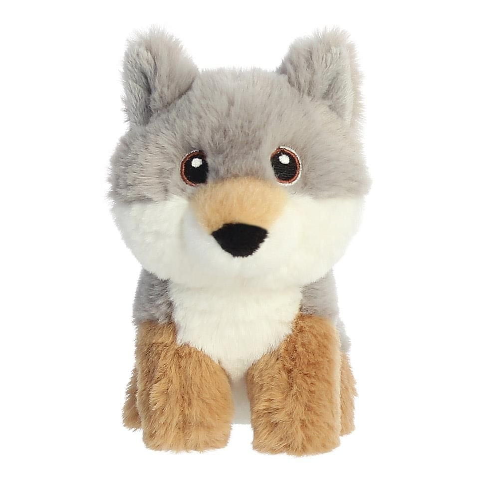 Pluche wolf - pluche - 13 cm - knuffeldier - dierenknuffel - Pluchen speelgoed