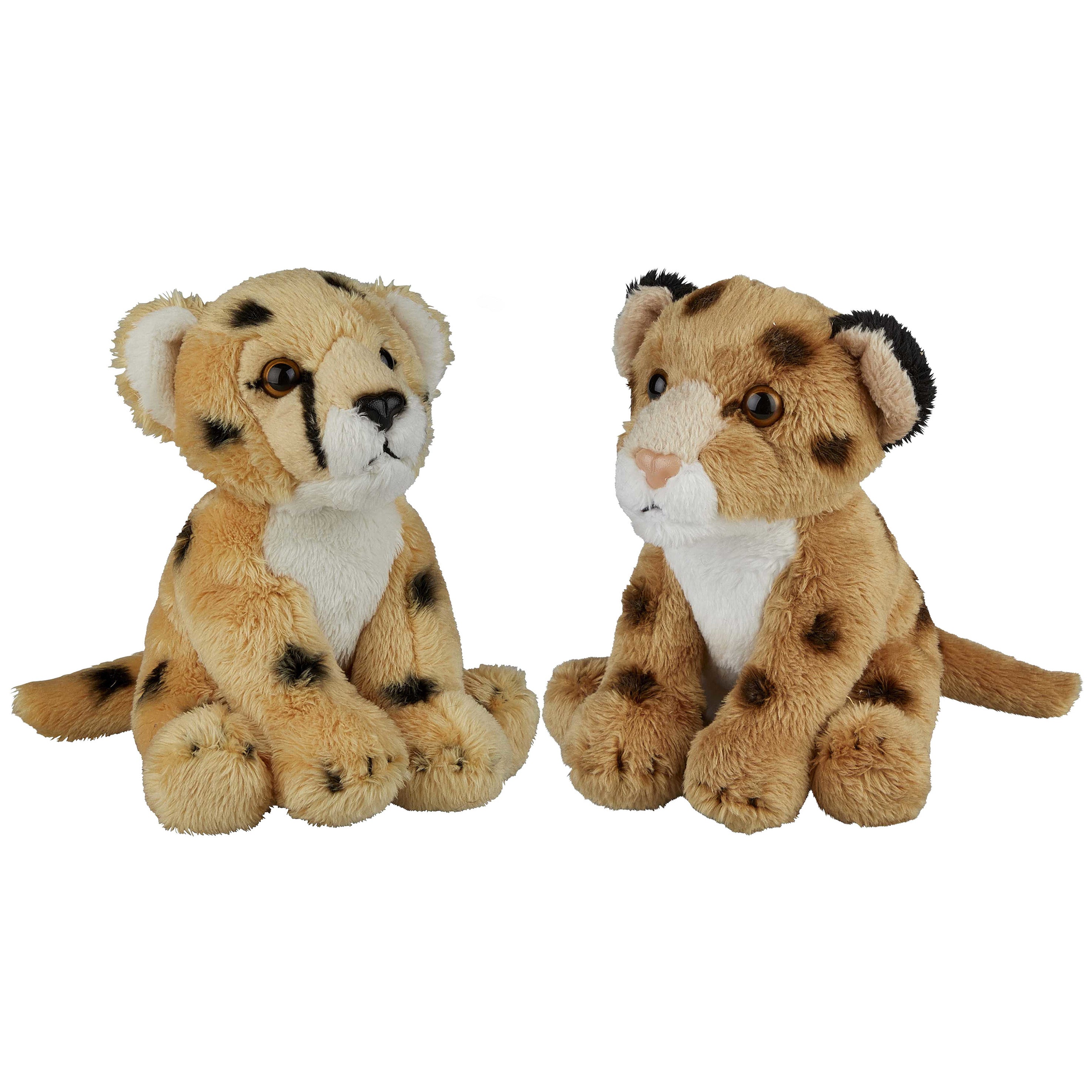 safari-dieren-serie-pluche-knuffels-2x-stuks-cheetah-en-luipaard-van-15-cm_10363610