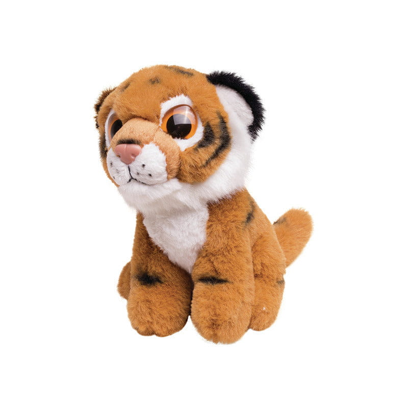 Nature Planet bruine tijger knuffel - pluche - 13 cm - Pluchen speelgoed