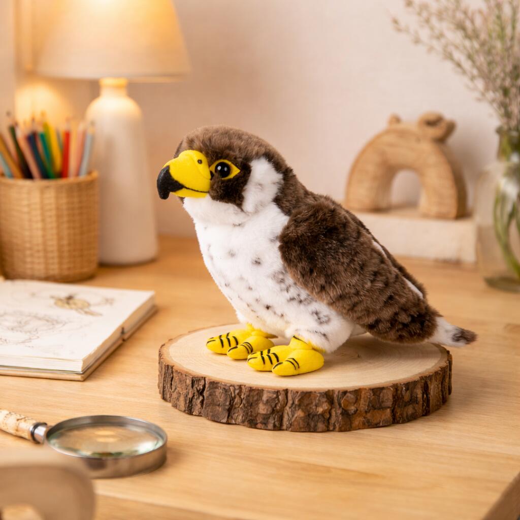 pluche-slechtvalk-knuffel-bruin-wit-23-cm-roofvogel-knuffeldieren-vogels_10070616-4