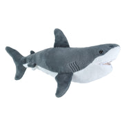 Wild Republic witte haai knuffel - pluche - 30 cm - Pluchen speelgoed