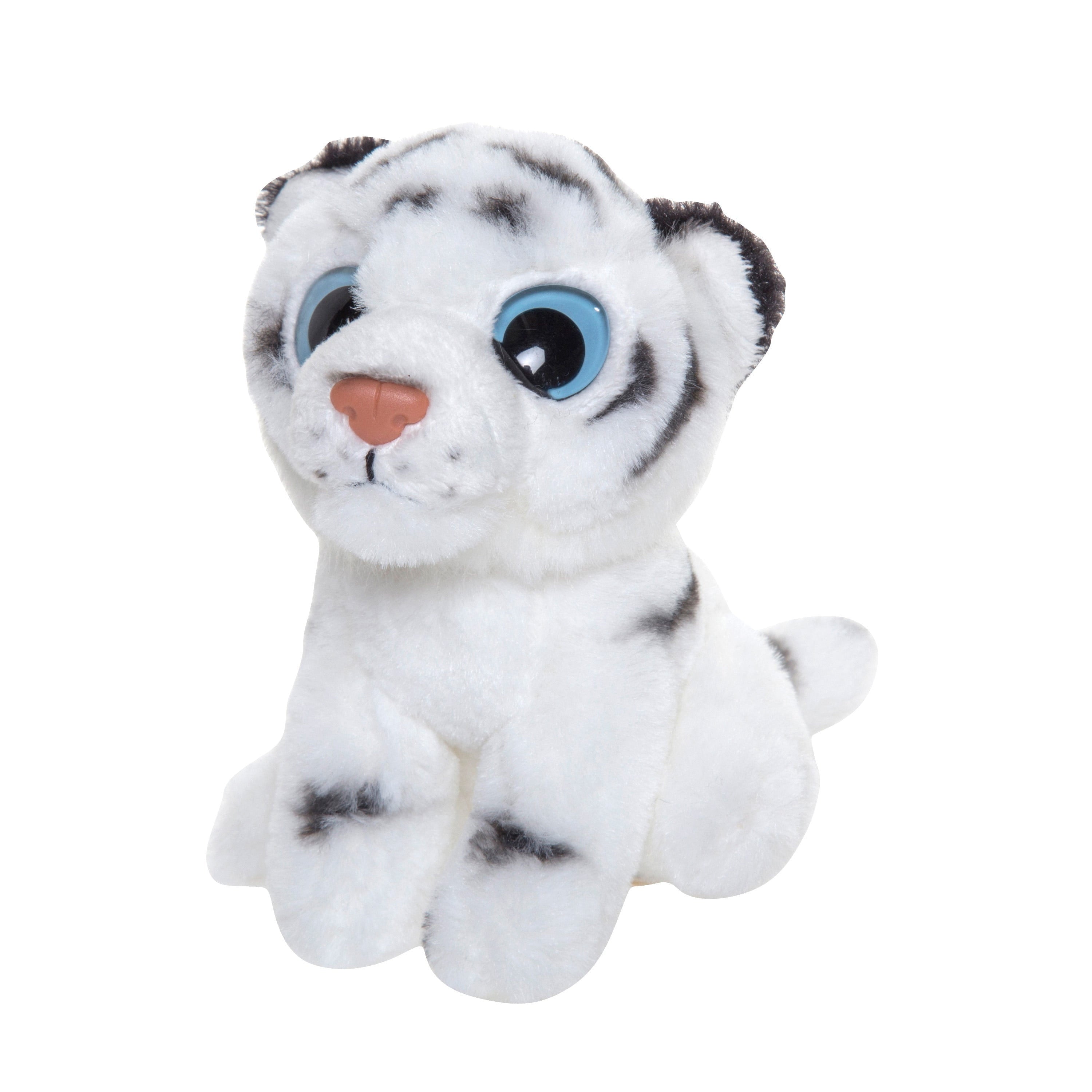 Witte tijger knuffel - pluche - 13 cm - knuffeldier - Pluchen speelgoed