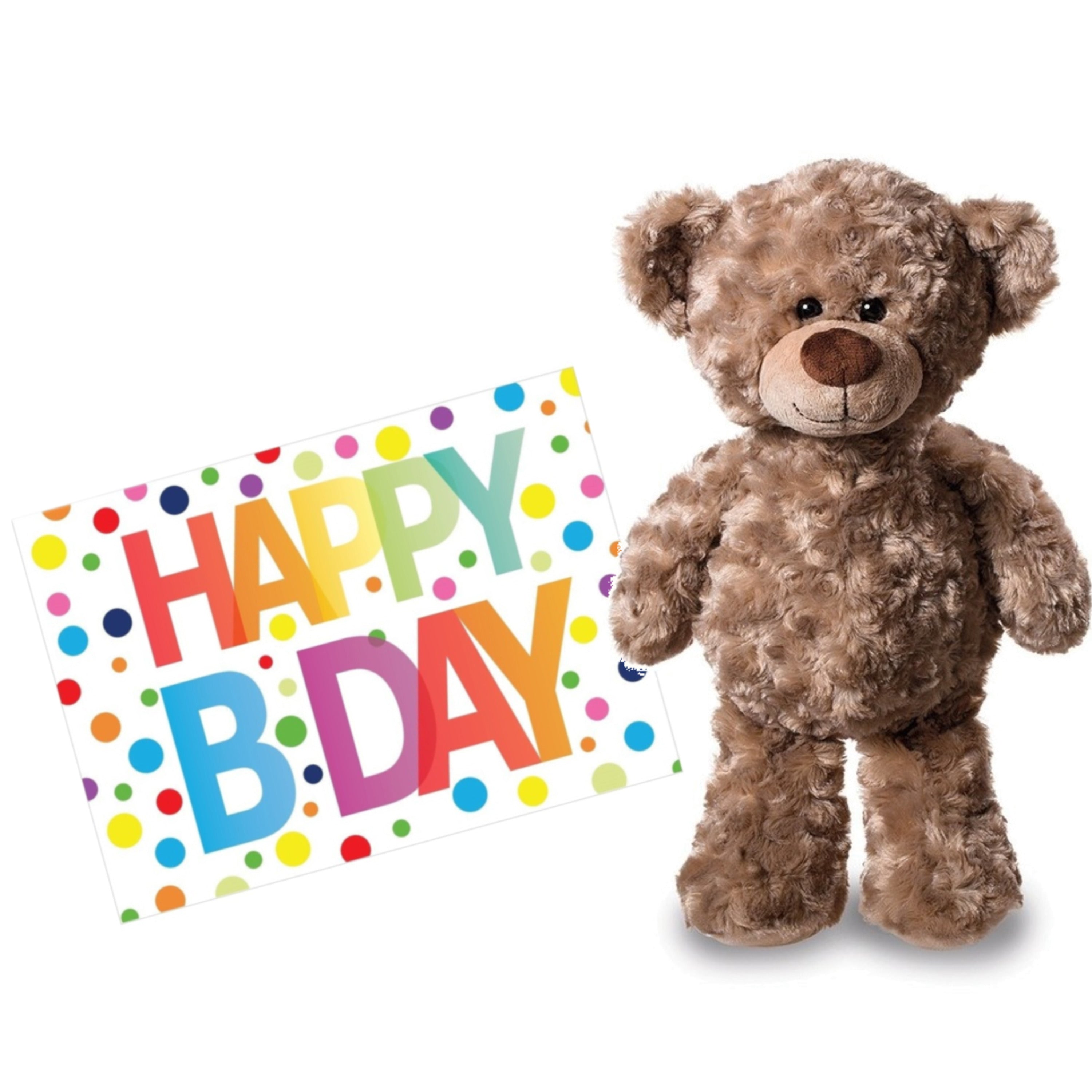 pluche-knuffel-knuffelbeer-24-cm-met-a5size-happy-birthday-wenskaart_10326623