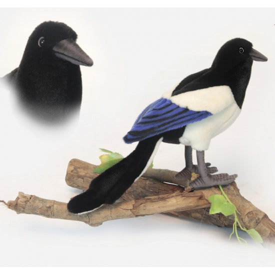 hansa-pluche-ekster-vogel-knuffeldier-33-cm-bosdieren-knuffel_10013624-1