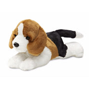 Beagle hond knuffel - pluche - 20 cm - bruin/wit - cadeau - Pluchen speelgoed