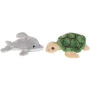 zeedieren-serie-zachte-pluche-knuffels-2x-stuks-dolfijn-en-zeeschildpad-van-15-cm_10363628