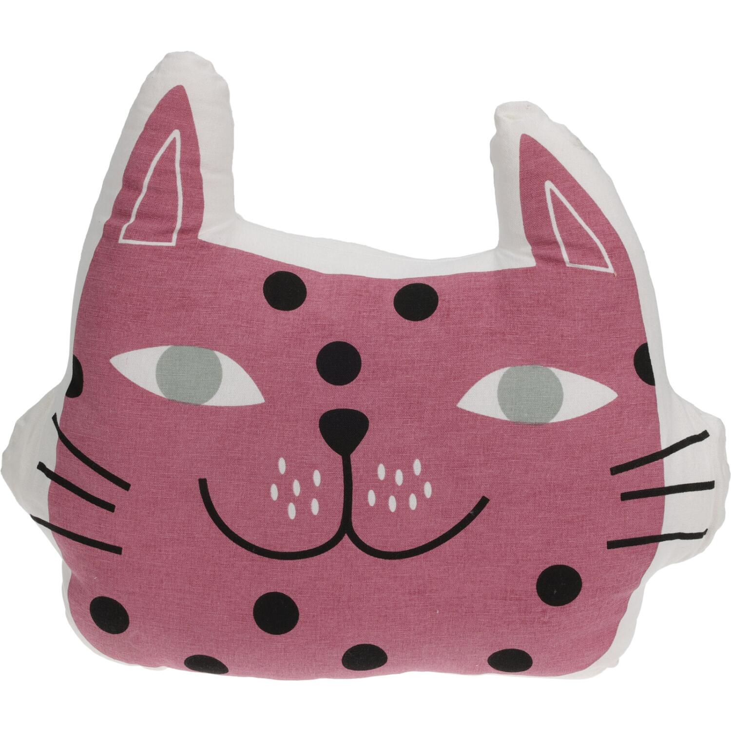 dieren-sierkussen-voor-kinderkamer-katje--poes-roze-35-x-40-cm-polyester_10500630-1