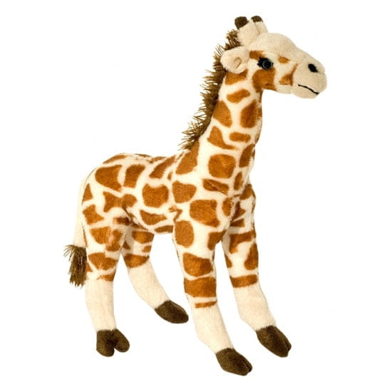 Wild Planet giraf knuffel - pluche - 35 cm - savanne - Pluchen speelgoed