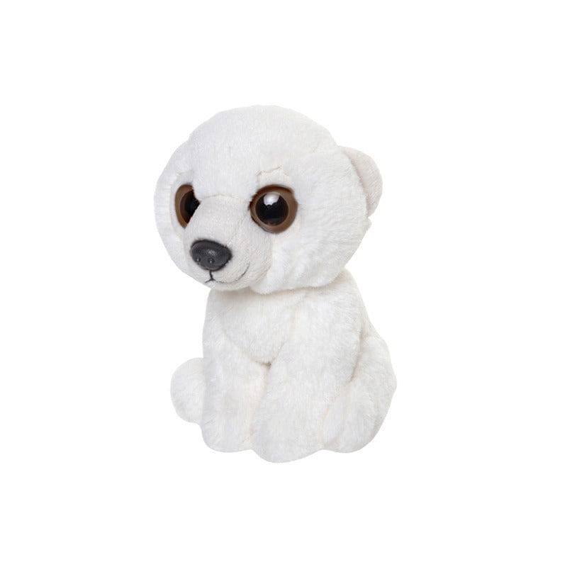 Pluche ijsbeer knuffel - 13 cm - zacht cadeau - knuffeldier - Pluchen speelgoed