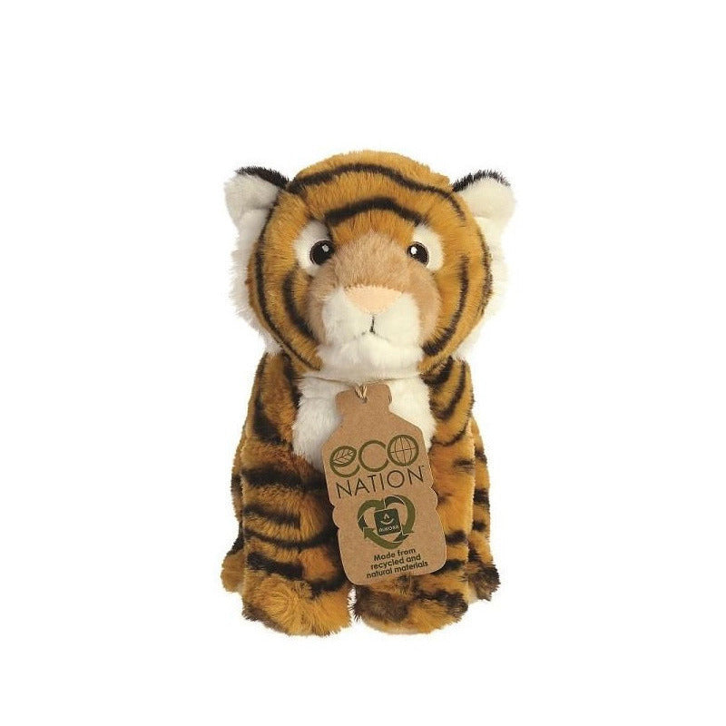 aurora-pluche-dieren-knuffel-bengaalse-tijger-24-cm-bruin-knuffeldieren-tijgers-speelgoed_10347634