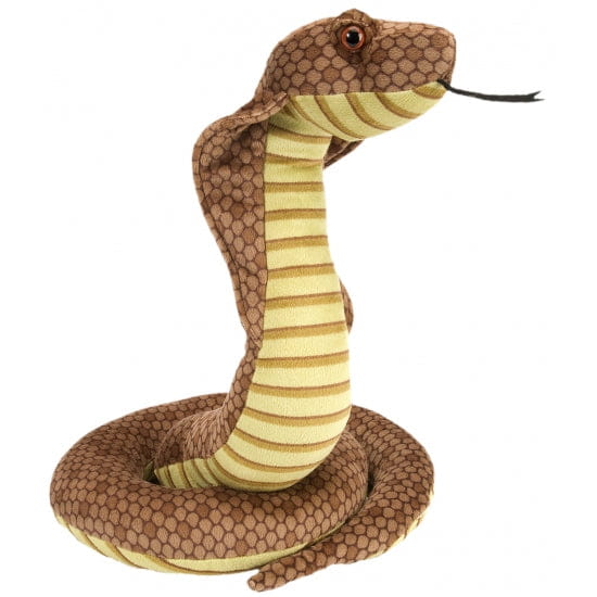 Wild Republic cobra knuffel - pluche - 30 cm - slang - Pluchen speelgoed
