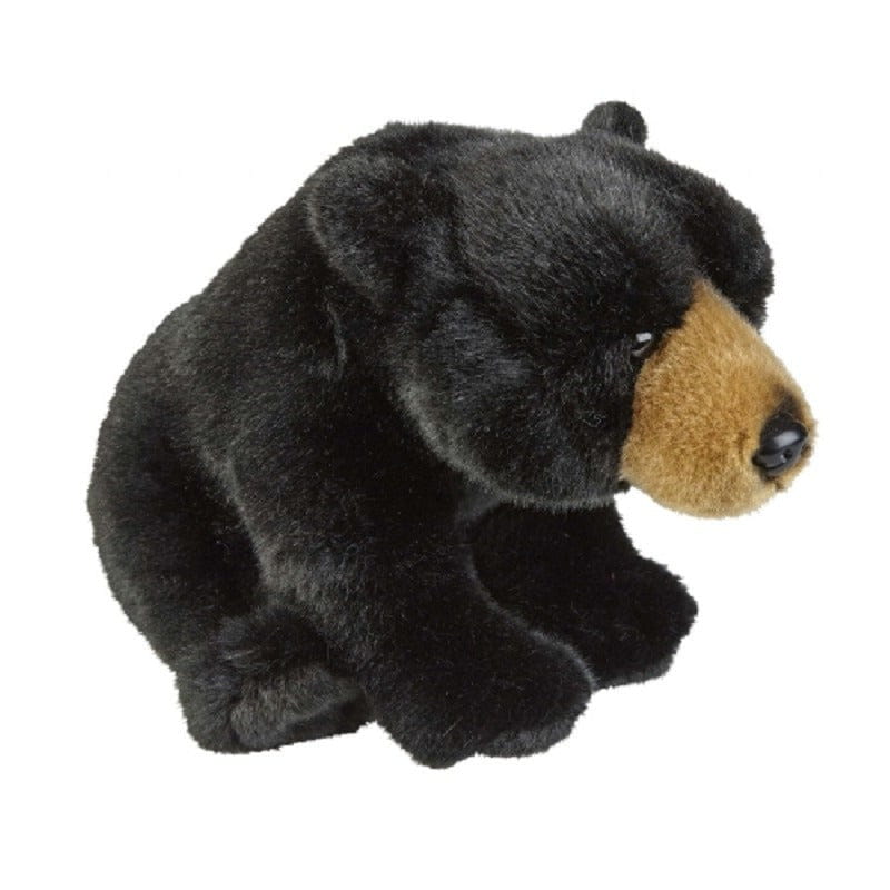 Pluche zwarte beer knuffel - 28 cm - knuffeldier - cadeau - Pluchen speelgoed