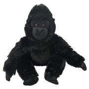 Wild Planet gorilla knuffel - pluche - 33 cm - apenknuffel - bosdieren - Pluchen speelgoed