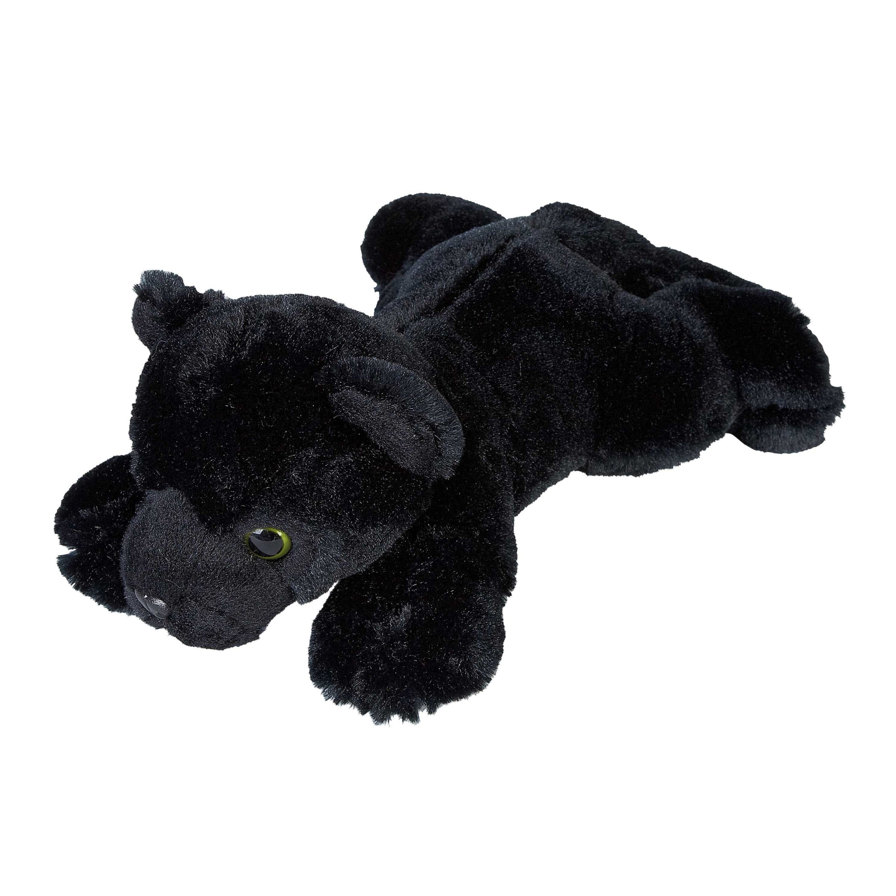 Zwarte panter knuffel - pluche - 25 cm - wilde dieren - Pluchen speelgoed