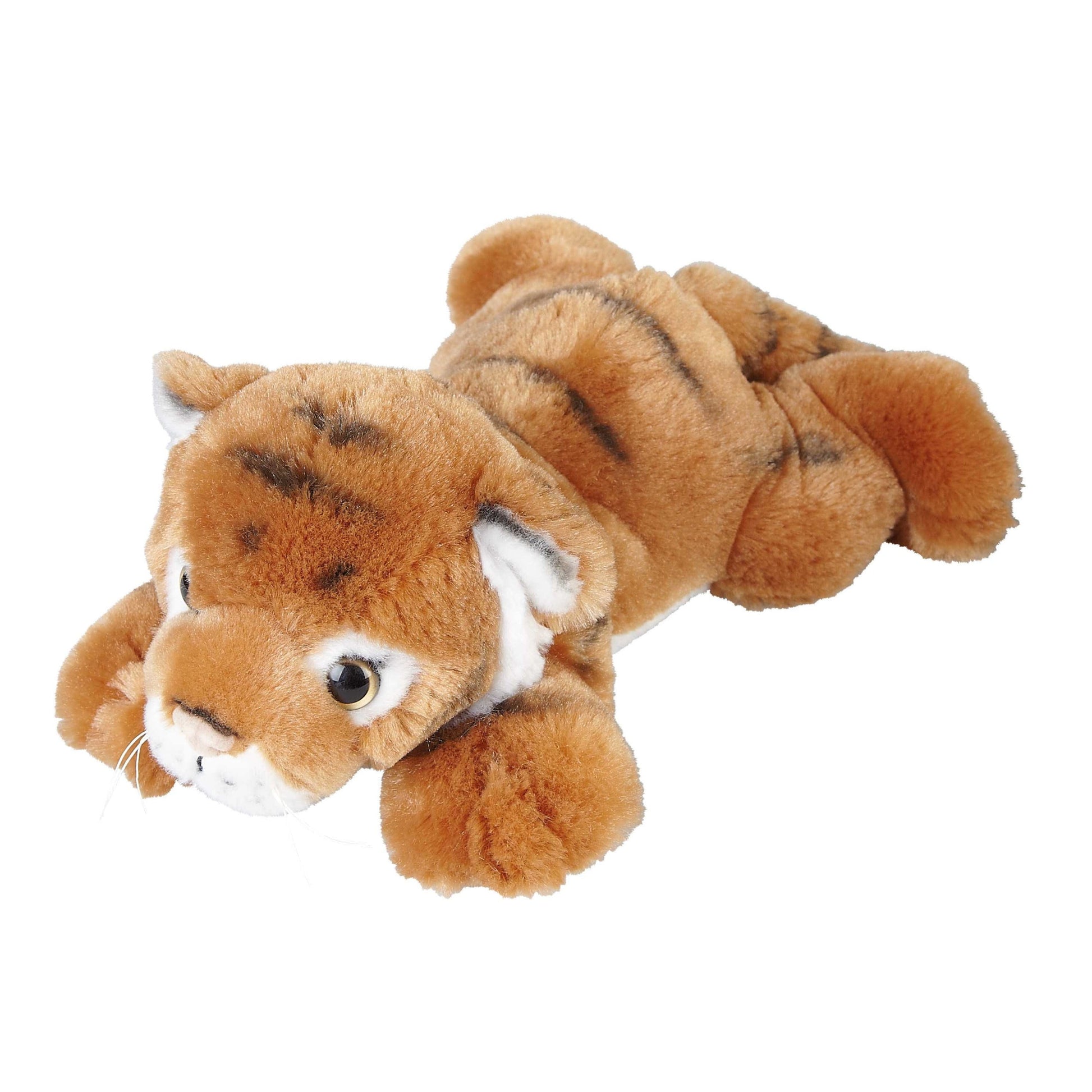 Ravensden tijger knuffel - pluche - bruin - 25 cm - Pluchen speelgoed