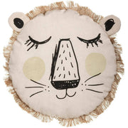 Leeuw sierkussen kinderkamer - pluche - 38 cm - polyester - Pluchen speelgoed