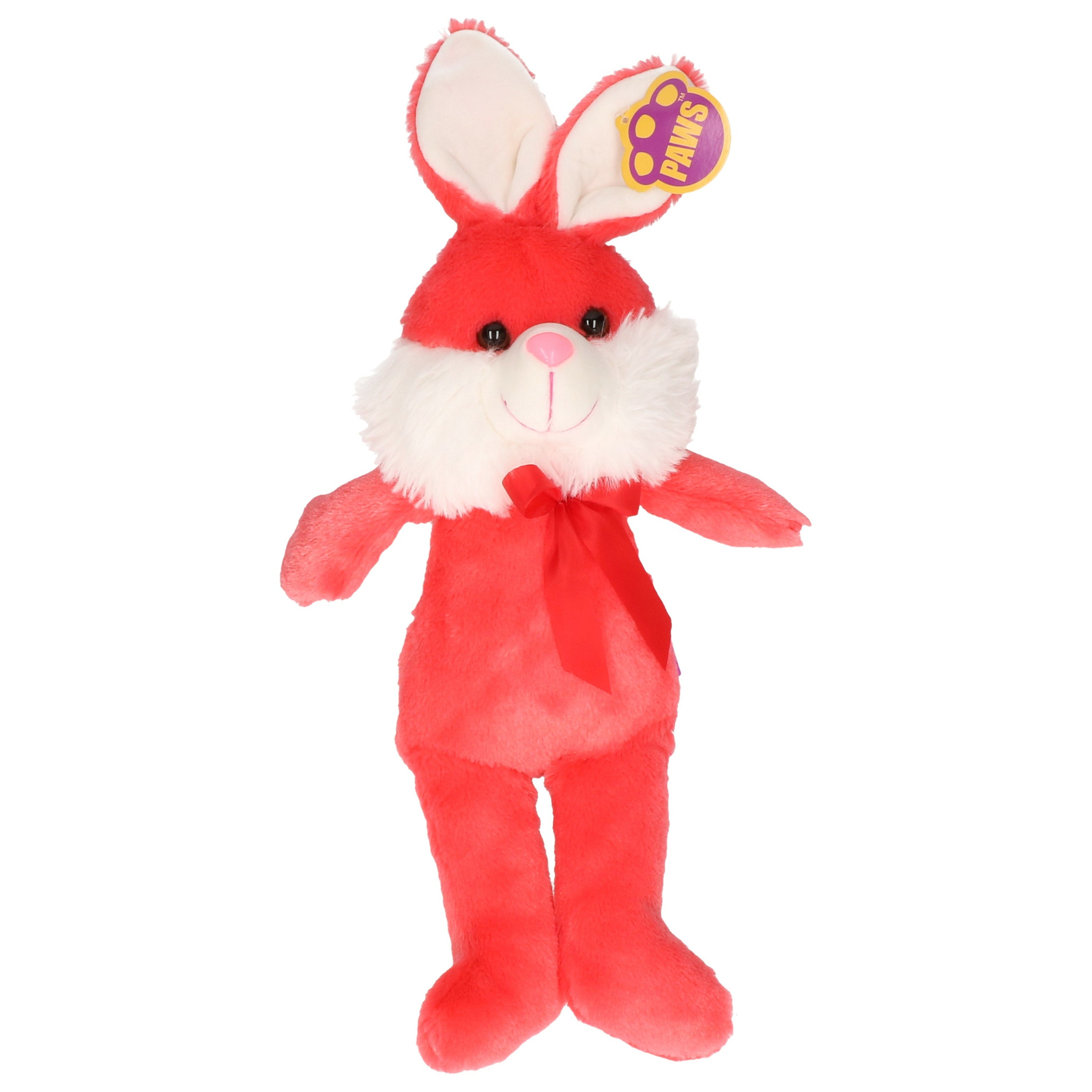 paashaas-knuffel-zacht-pluche-rood-32-cm-met-strikje_10426657-1