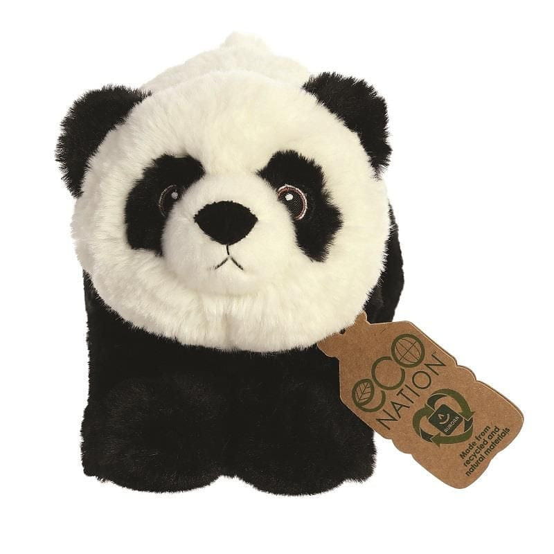 Panda knuffel zwart/wit - pluche - 23 cm - dierenknuffel - Pluchen speelgoed